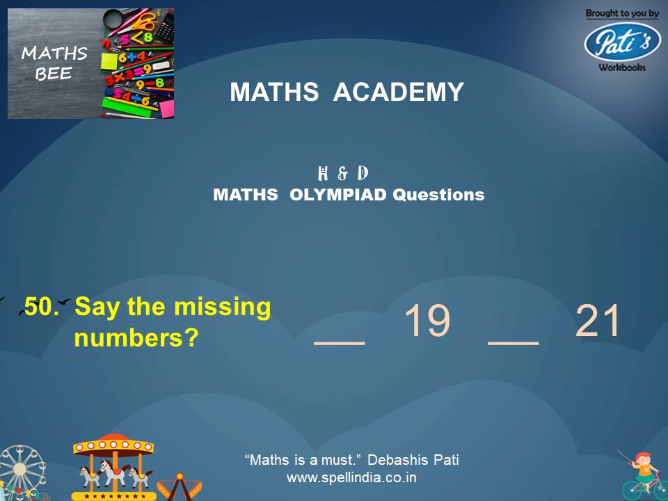 Maths Olympiad exams ... Practice Sample Questions